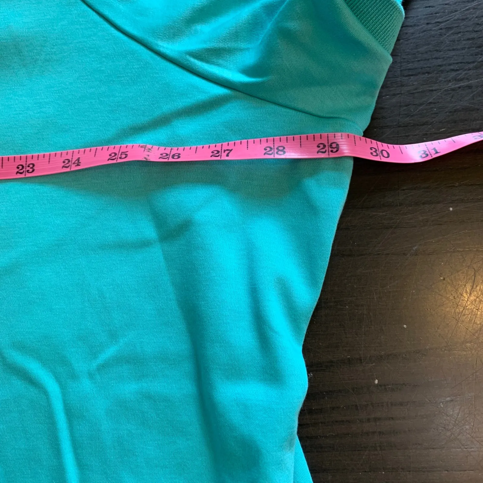Lands' End Womens 4X Turquoise Short Sleeve Polo Shirt Top Plus Size Golf Preppy - Image 8