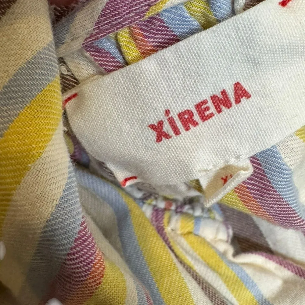 XirenA Jules Top Multicolor Stripe XL White - Image 6