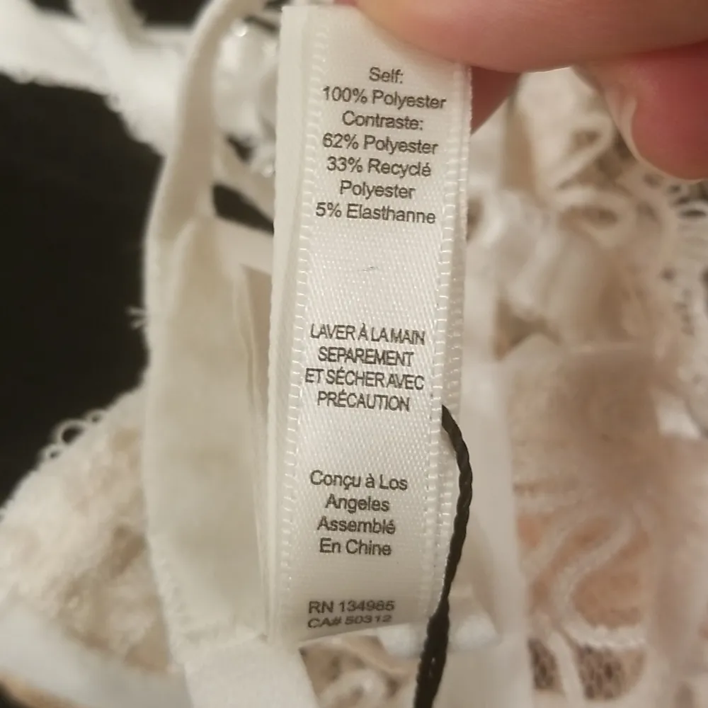 💕FOR LOVE AND LEMONS💕 White Swirl Lace Bustier ~ Off White Large L NWT - Image 10