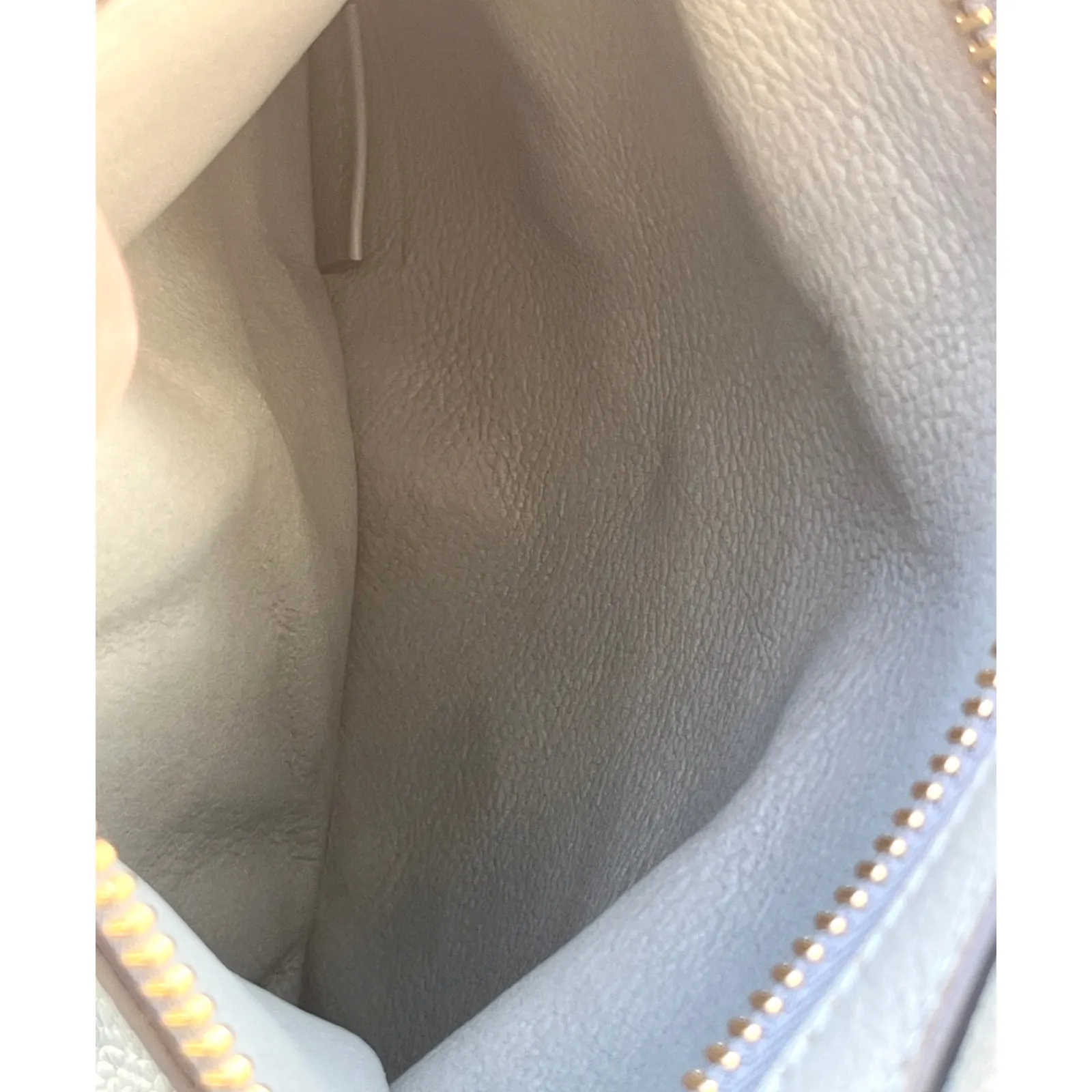 Chloé Dylan Leather Tote Baby Blue Gray Made In Italy Gold Hardware Carryall - Image 11