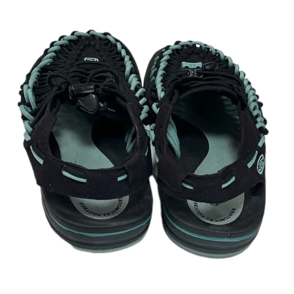Keen UNEEK Rope Cord Sneaker Black Blue Size 8 - Image 2