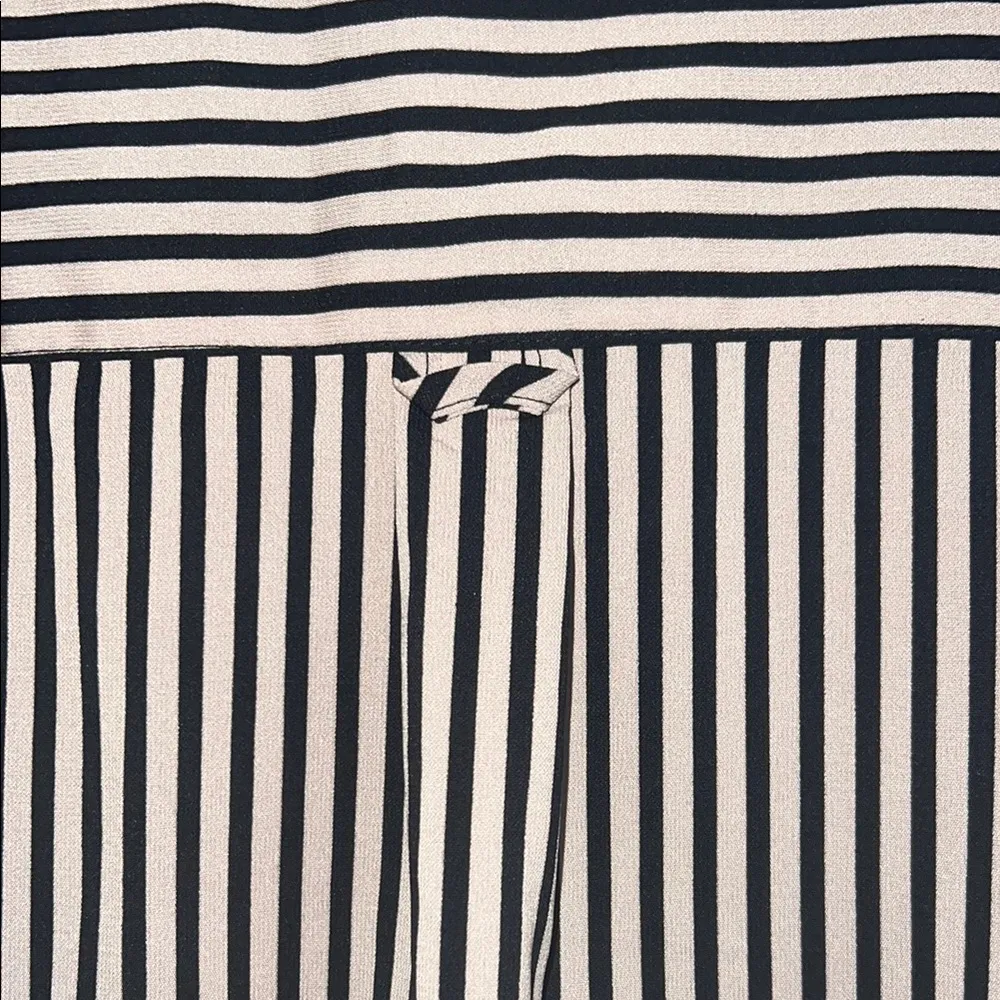 Notations Black and White Casual Button Down Shirt - Image 4