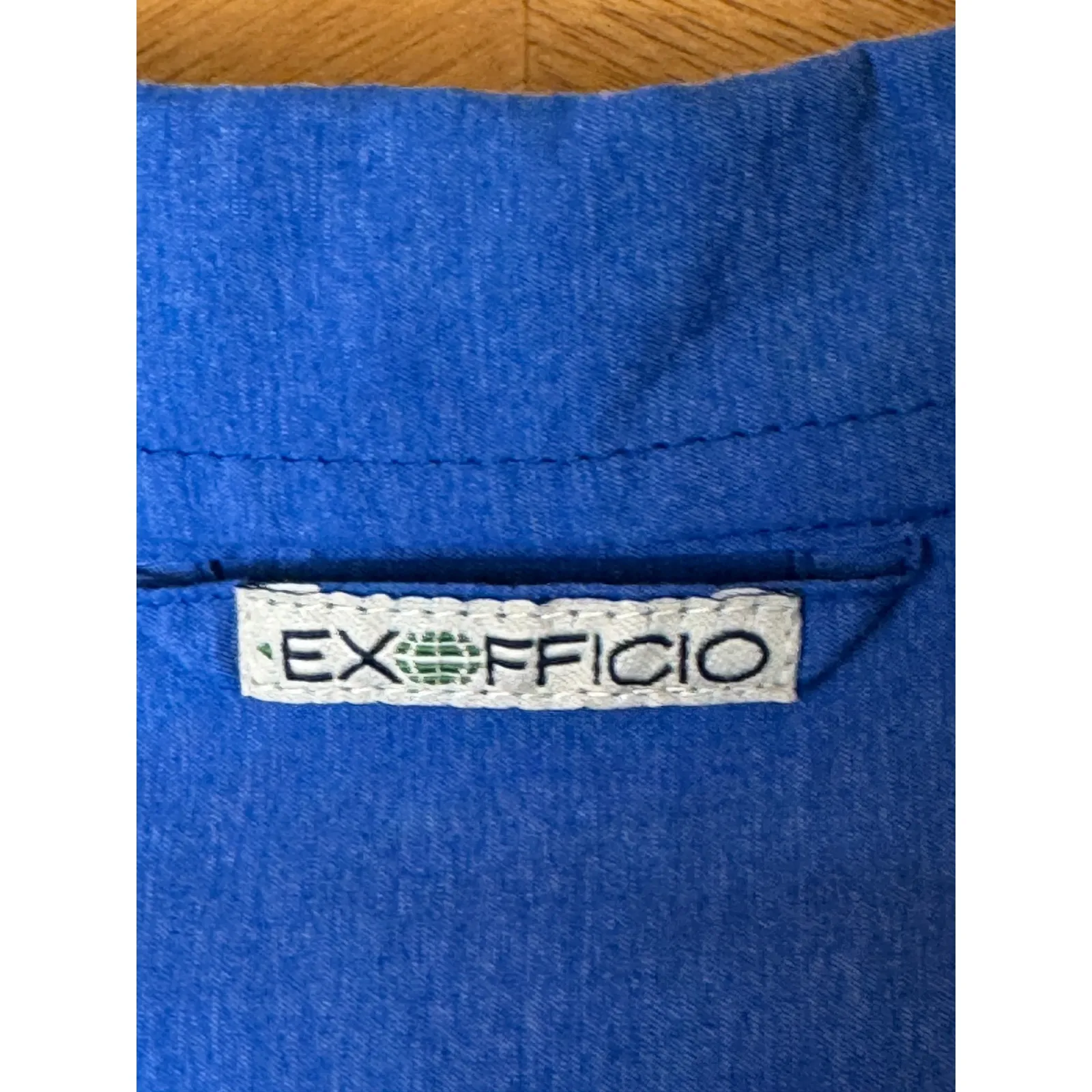 ExOfficio Shirt Women Small Blue‎ Long Sleeve Button Down Performance Gorpcore Blue - Image 8