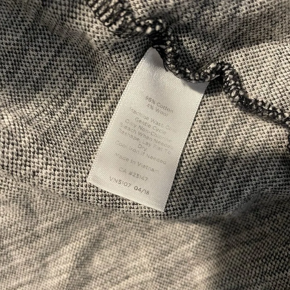 T by Talbots Sweatshirt Womens Large Cowl Neck Tunic Pullover Knit Heather Gray - Image 3