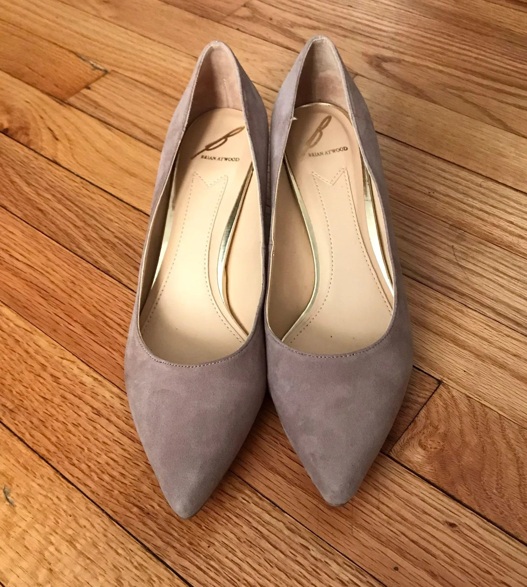 Lilac Karina Suede Block Cage Pointed Pumps - Image 4