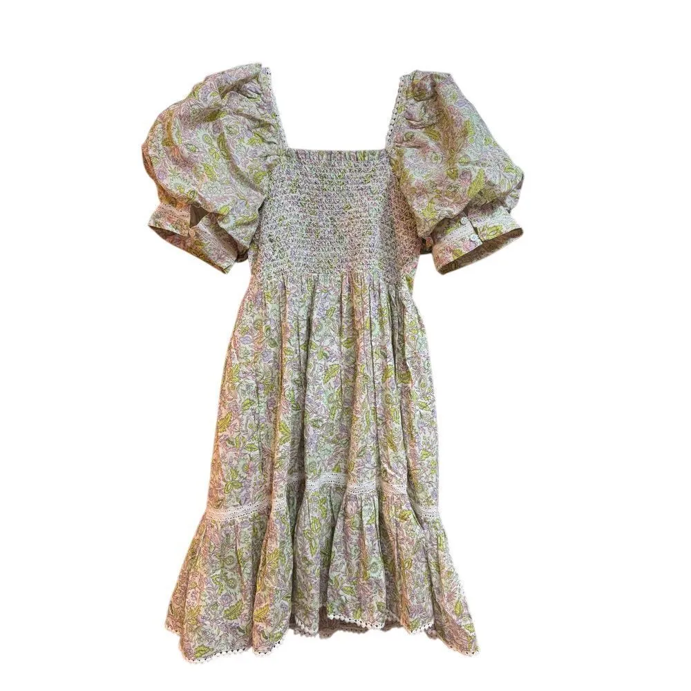 LOVE THE‎ LABEL ANTHROPOLOGIE MINI DRESS SIZE SMALL Green - Image 5