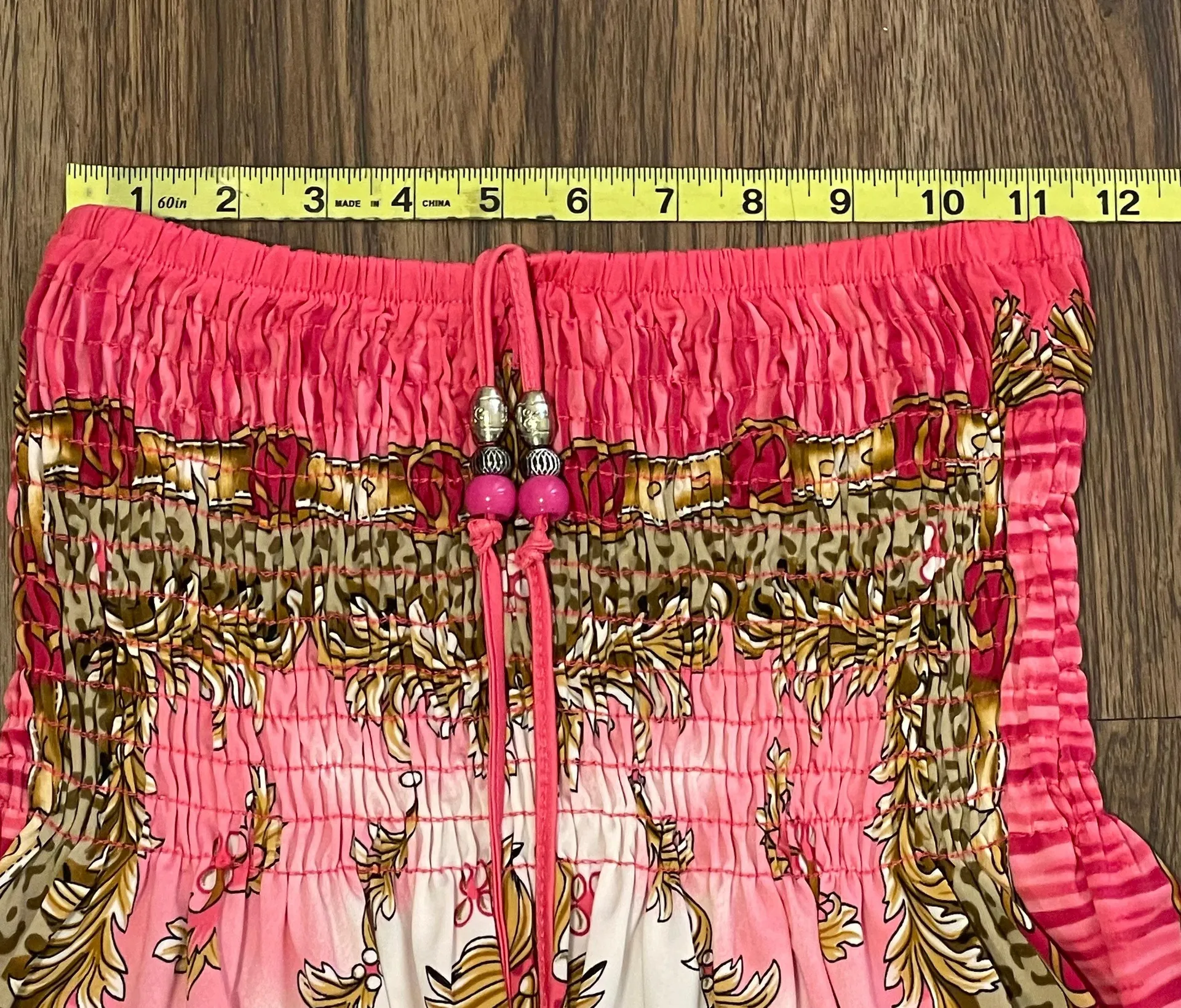 MIDI Halter or Strapless Dress Pink White Gold Black Size XL - Image 6