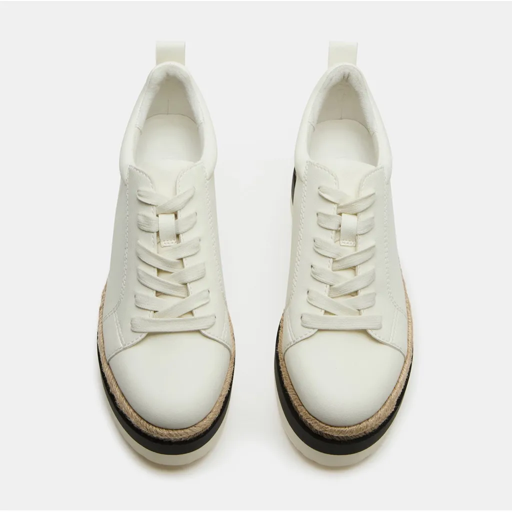 Steve Madden Strecker White Leathet platform sneaker size 9 - Image 3