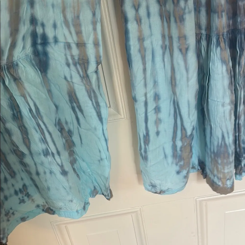 Blue Tiered wide legged pants Size undefined - Image 7