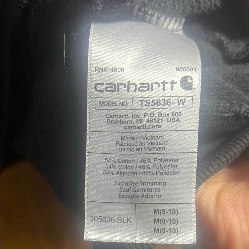 Carhartt Black Hoodie with Logo - Image 4