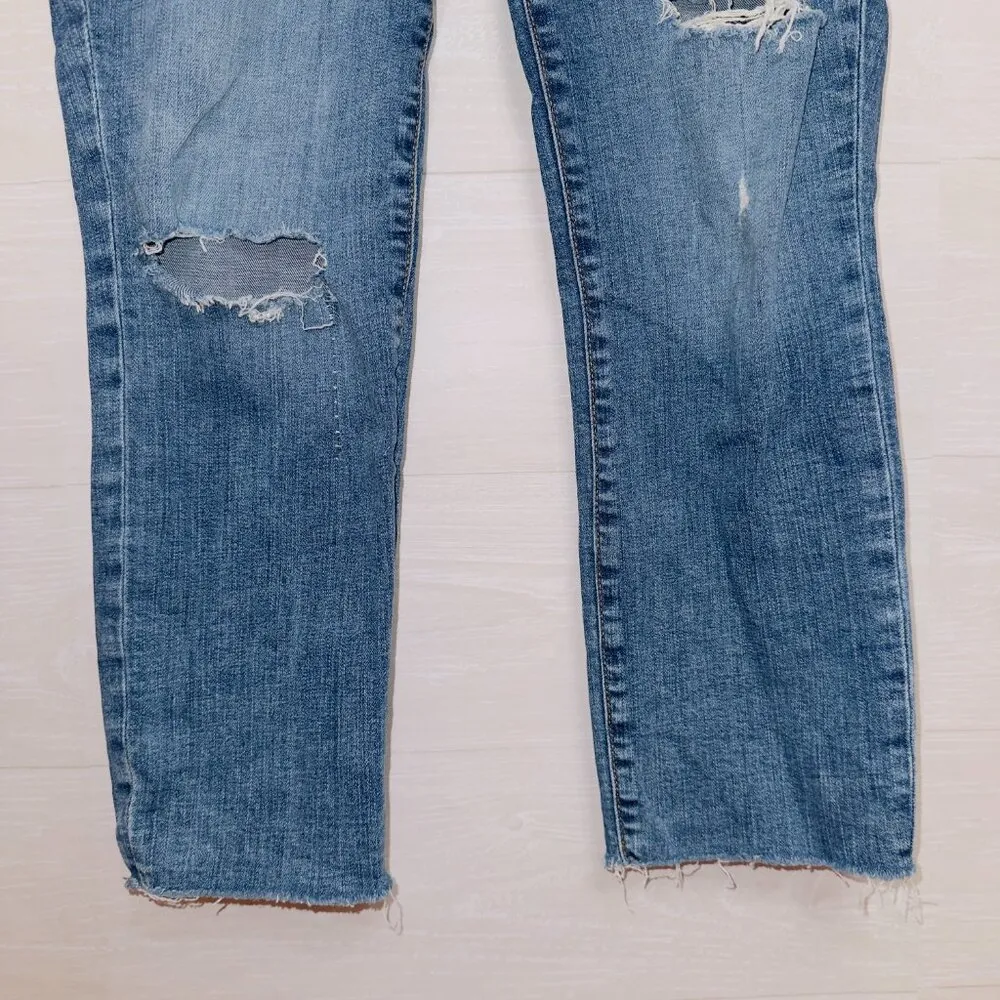 Kut From The Kloth Women's Reese High Rise Fab AB Ankle Straight Leg Jean size 8 - Image 4