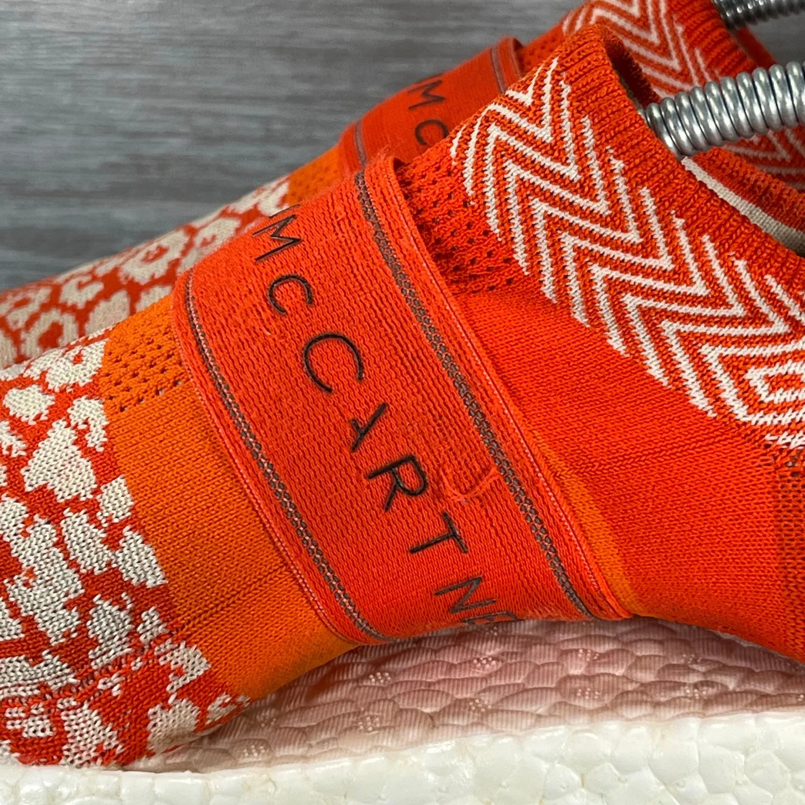 Adidas  Red and White Athletic Shoes - Image 2