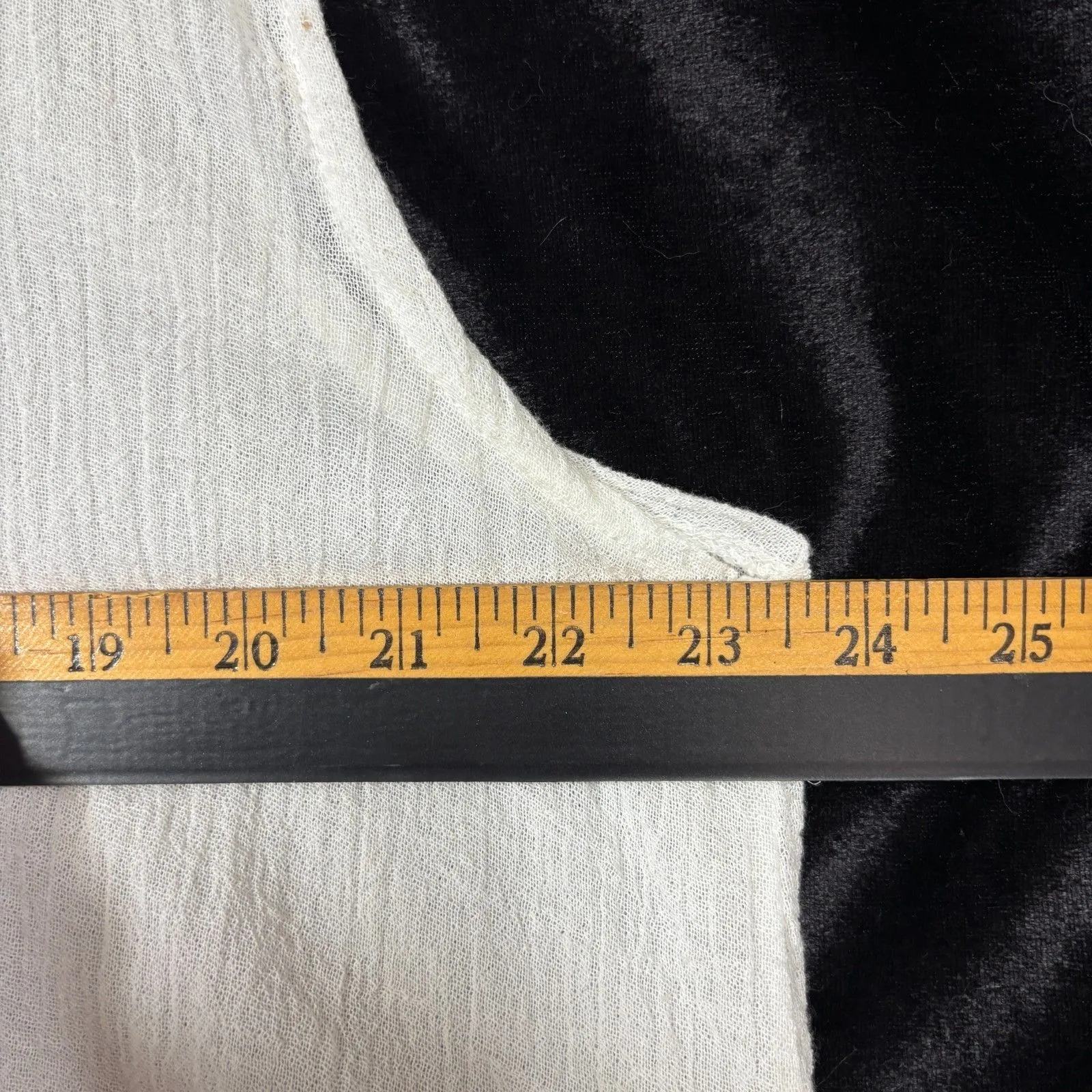 Baba Tunic Dress Womens L Cream Gauzy Asymmetric Lagenlook Boho Size L - Image 5