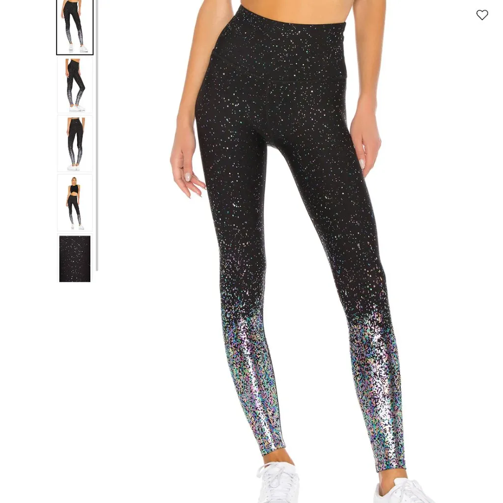 NWT Beyond Yoga Alloy Ombre Crop Tank and Leggings Workout Set in Hologram - Image 4