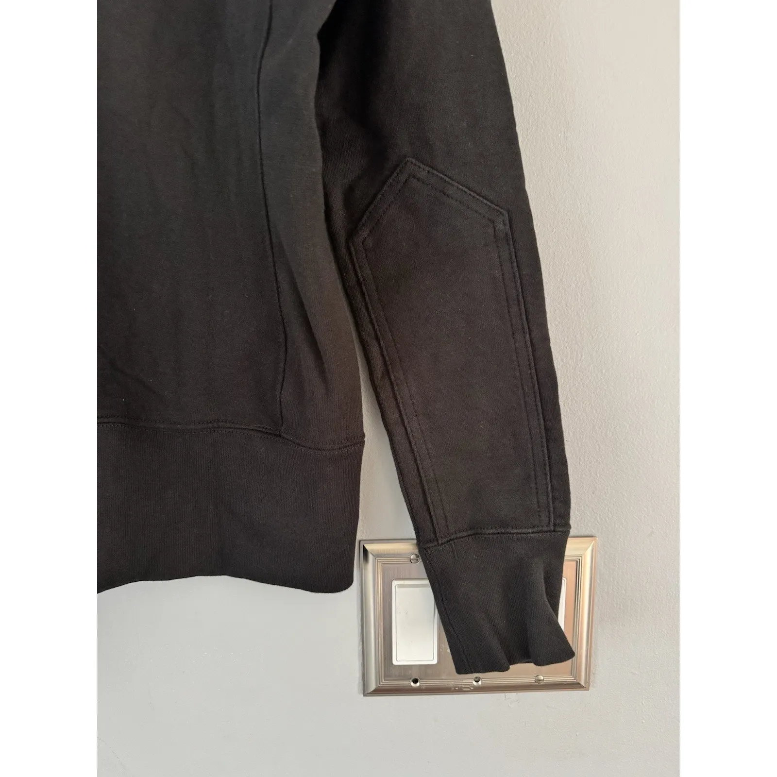 NWOT American Giant Women’s Moto Full Zip Original Heavyweight Sweatshirt XS Black - Image 10