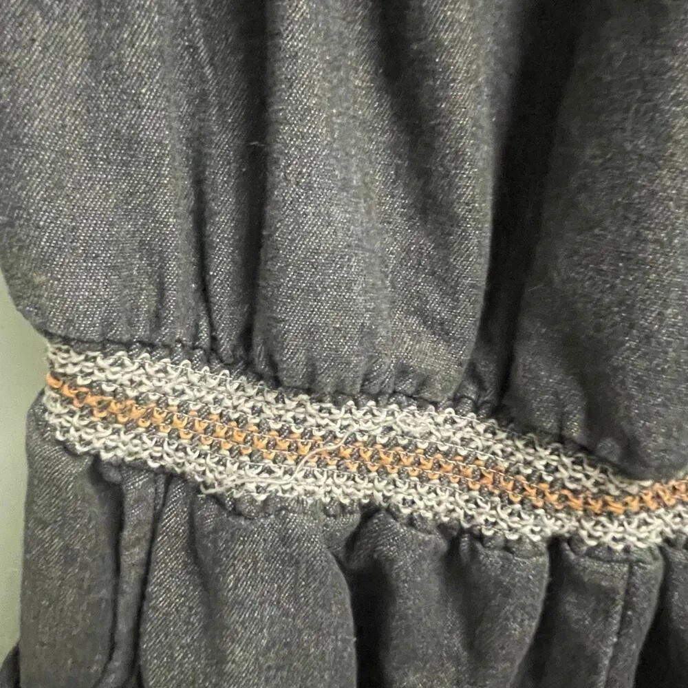 Caren Sport Womens Romper Size 2X Denim Look Smocked Accents Plus Curvy - Image 6