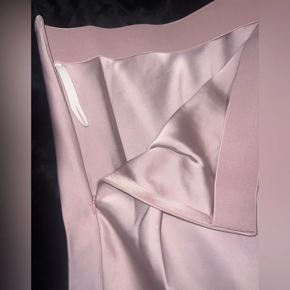 Satin High Waist Skirt Purple - Image 4