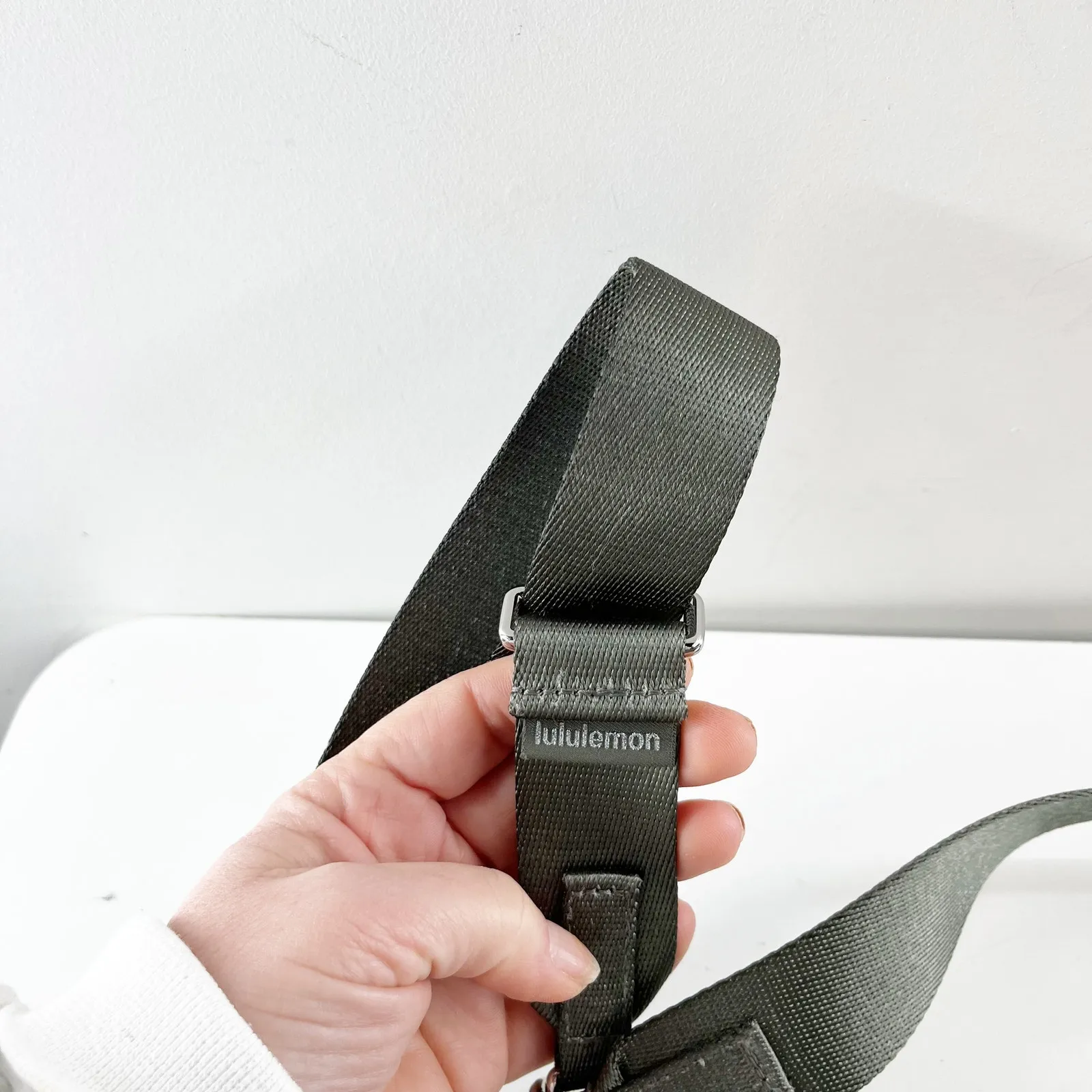 Lululemon Mini Adjustable Shoulder Bag Purse 3L Sage Green - Image 3