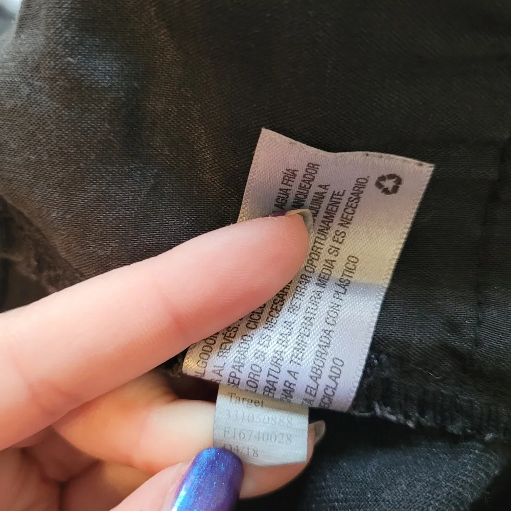 Wild Fable Black Distressed Jean Mini Skirt - Image 11