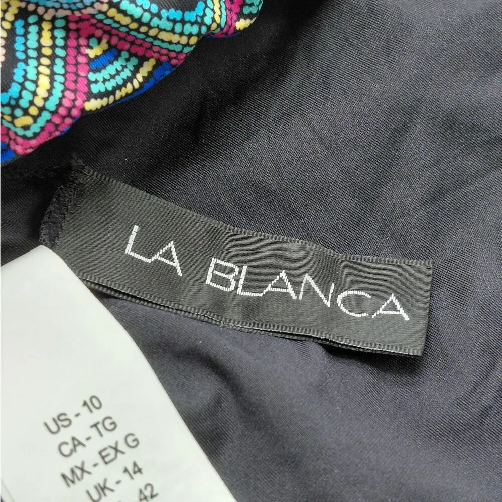 La Blanca Midnight Magic Banded Hipster Swimsuit Bottoms Women's 10 Beach Summer - Image 7