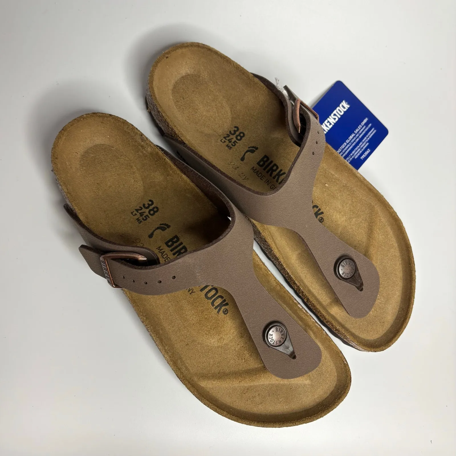 Birkenstock Gizeh BS Thong Sandal in Mocha Birko-Flor (Narrow) - Image 8