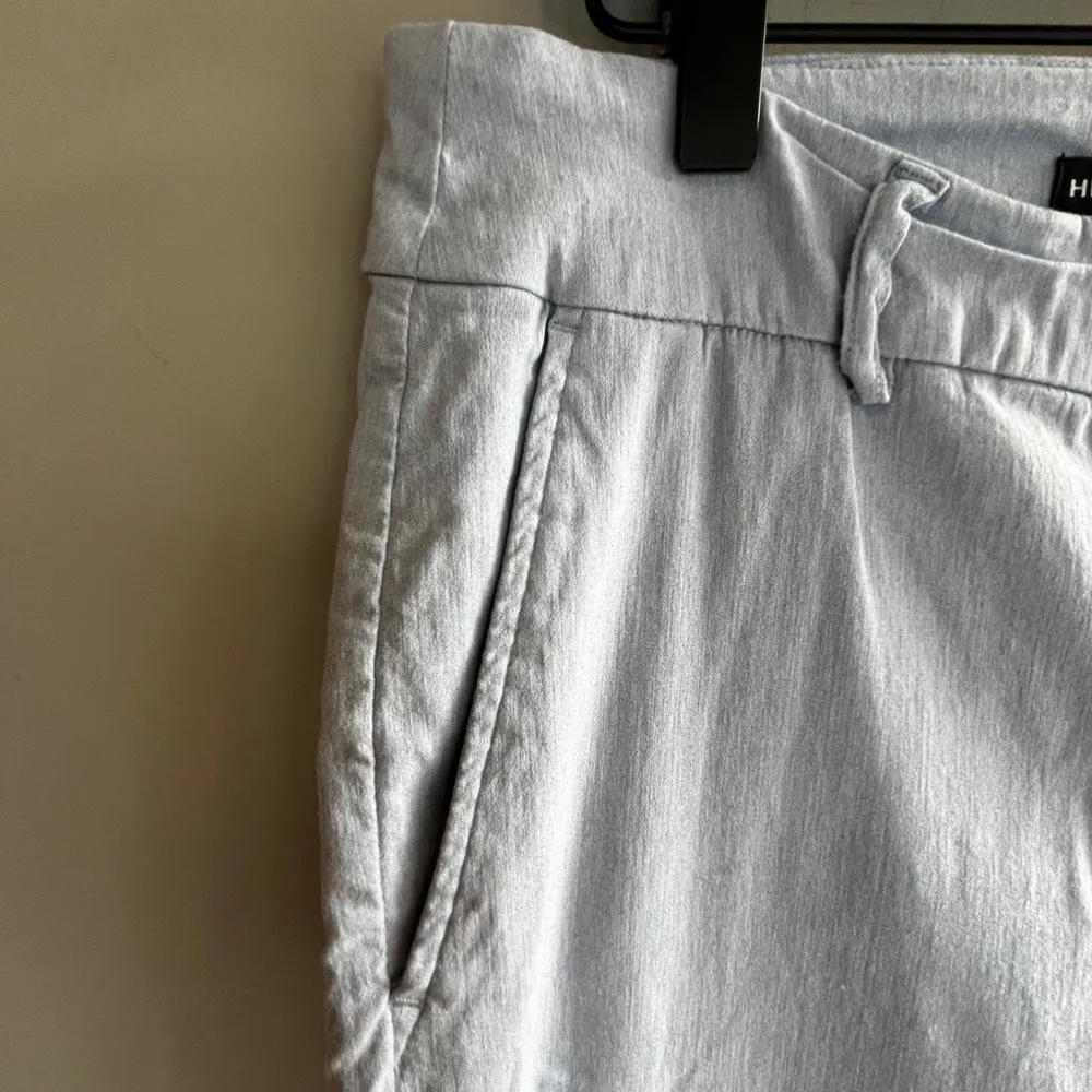 HILARY RADLEY Cropped Blue Chino Pants Business Casual Trousers Classic Minimal - Image 4