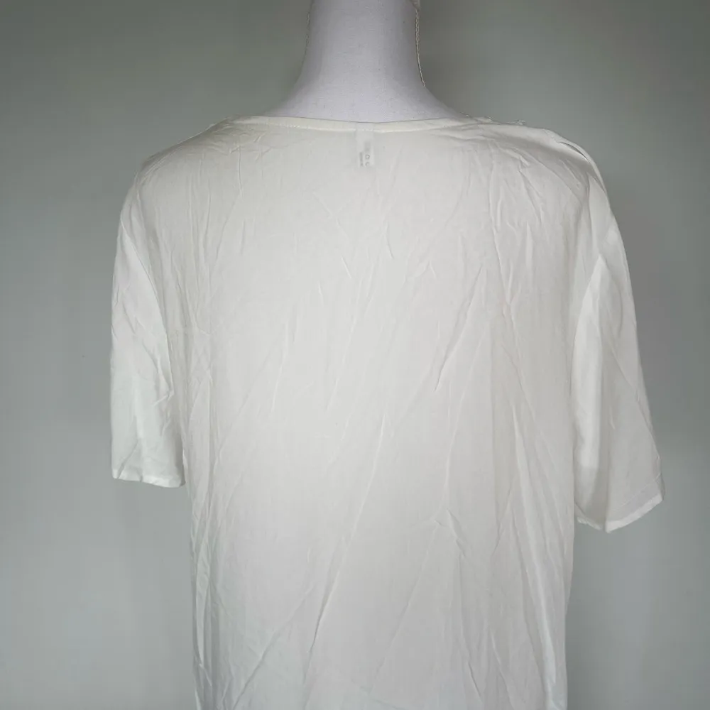 Flowy Coverup with Lace | Size L | EUC White Size L - Image 6