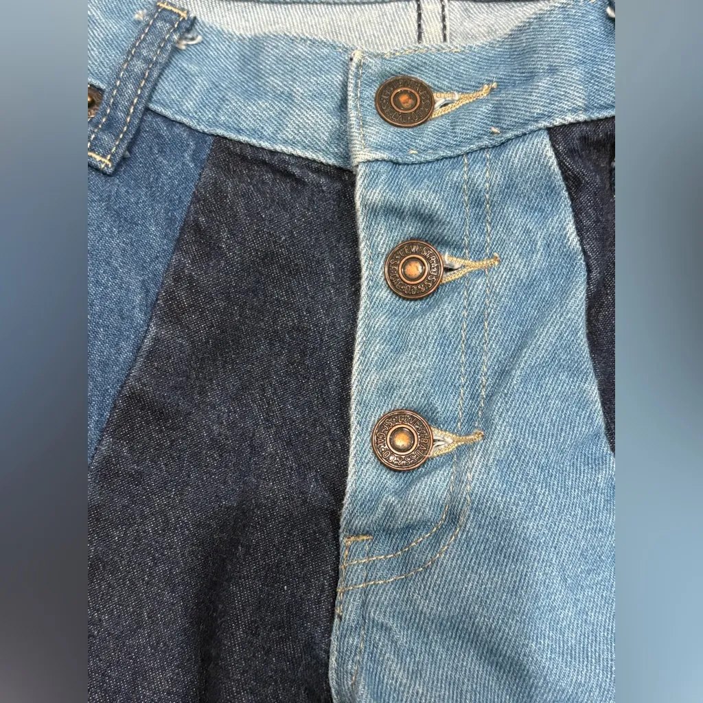 Levi's Vintage Patchwork Jeans Size 7 JR M - Image 5
