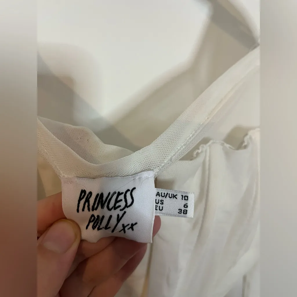 Princess Polly Gypsie Mesh Renaissance Coquette Soft Girl Blouson Corset Top US6 - Image 16