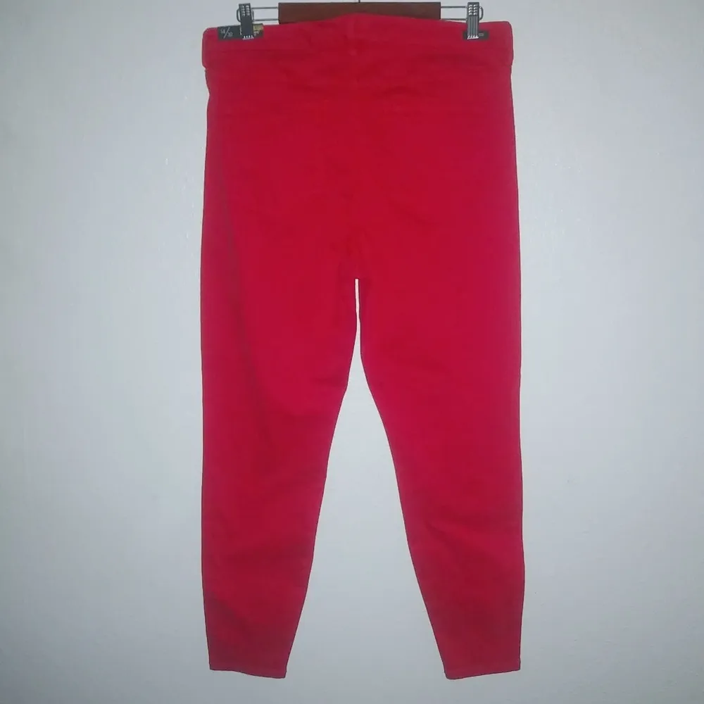 Liverpool Jeans 14 33x28 Abby High Rise Cardinal Red Ankle Skinny Pants - Image 5