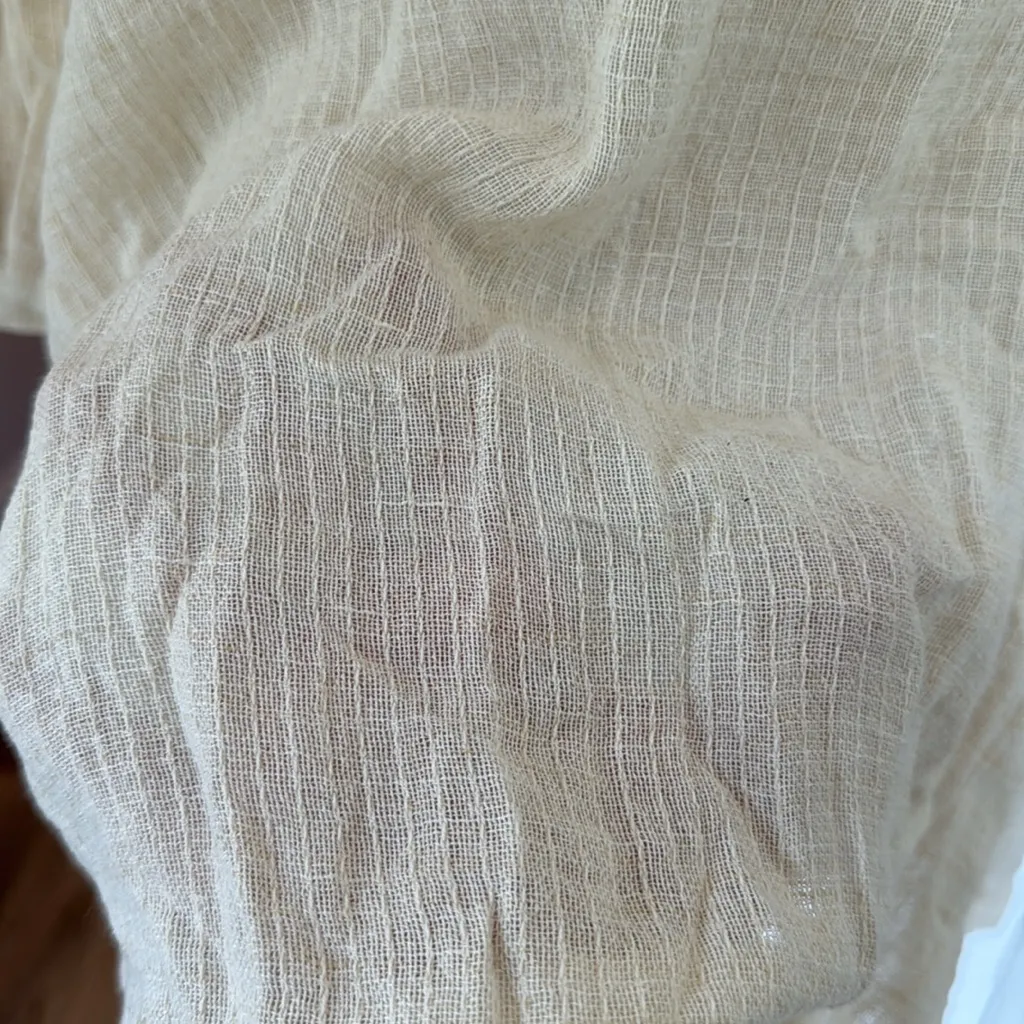 FLAX cotton & linen gauzy tunic blouse - Image 7