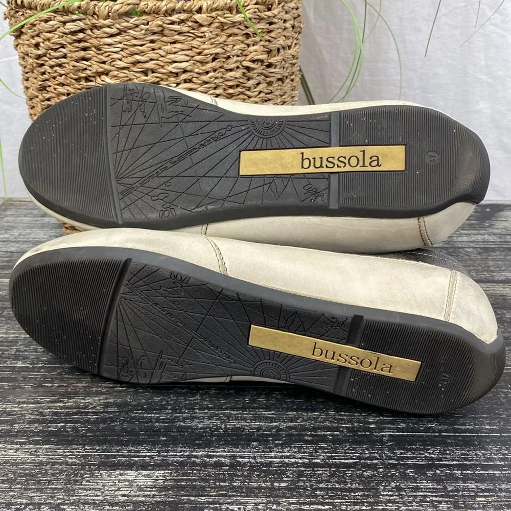 Bussola Anthropologie Gray & Tan Novara Nora Lace Up Walking Sneakers 37 6.5 - Image 4