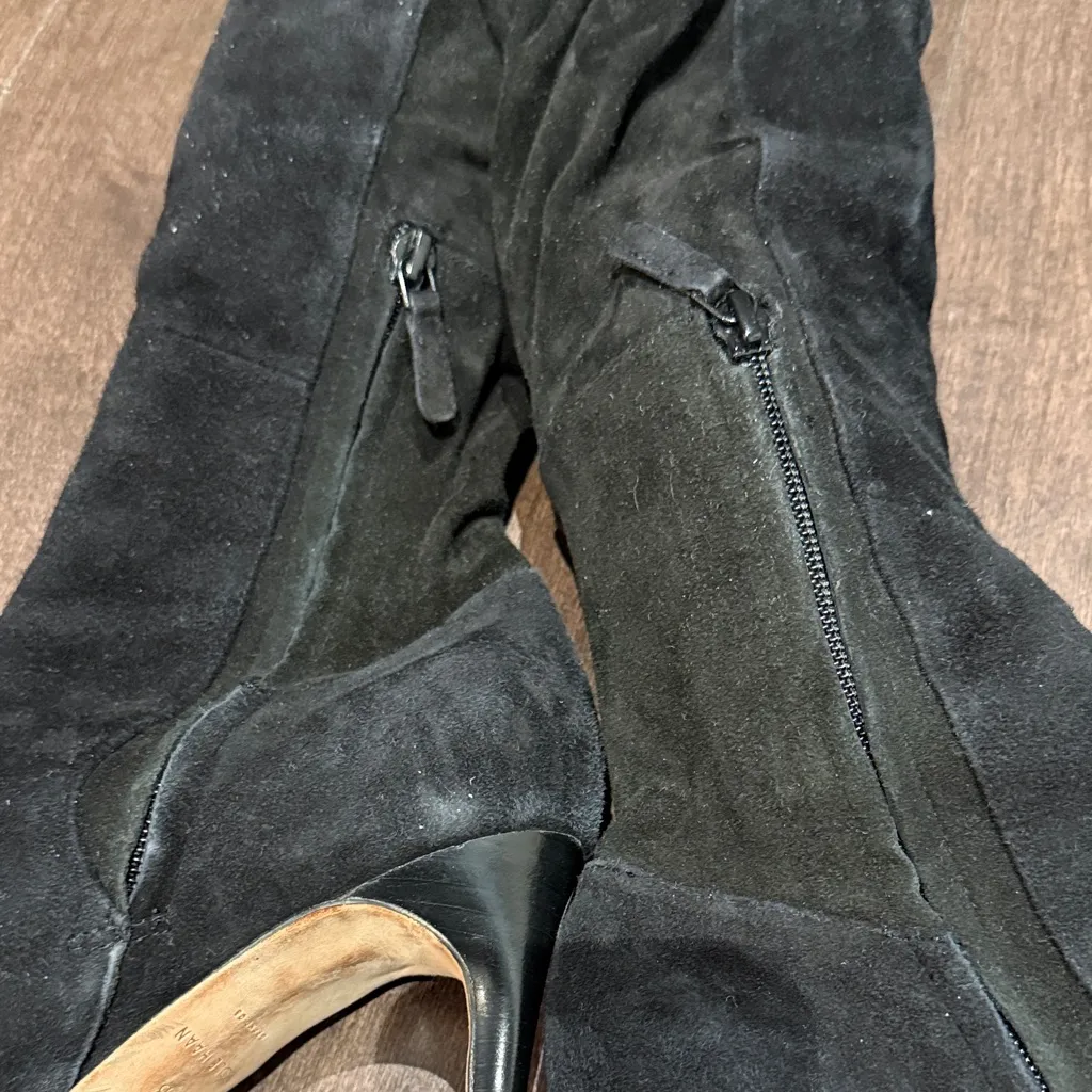 Cole Haan Marina Over The Knee Black Suede Boots (85mm) - Image 7