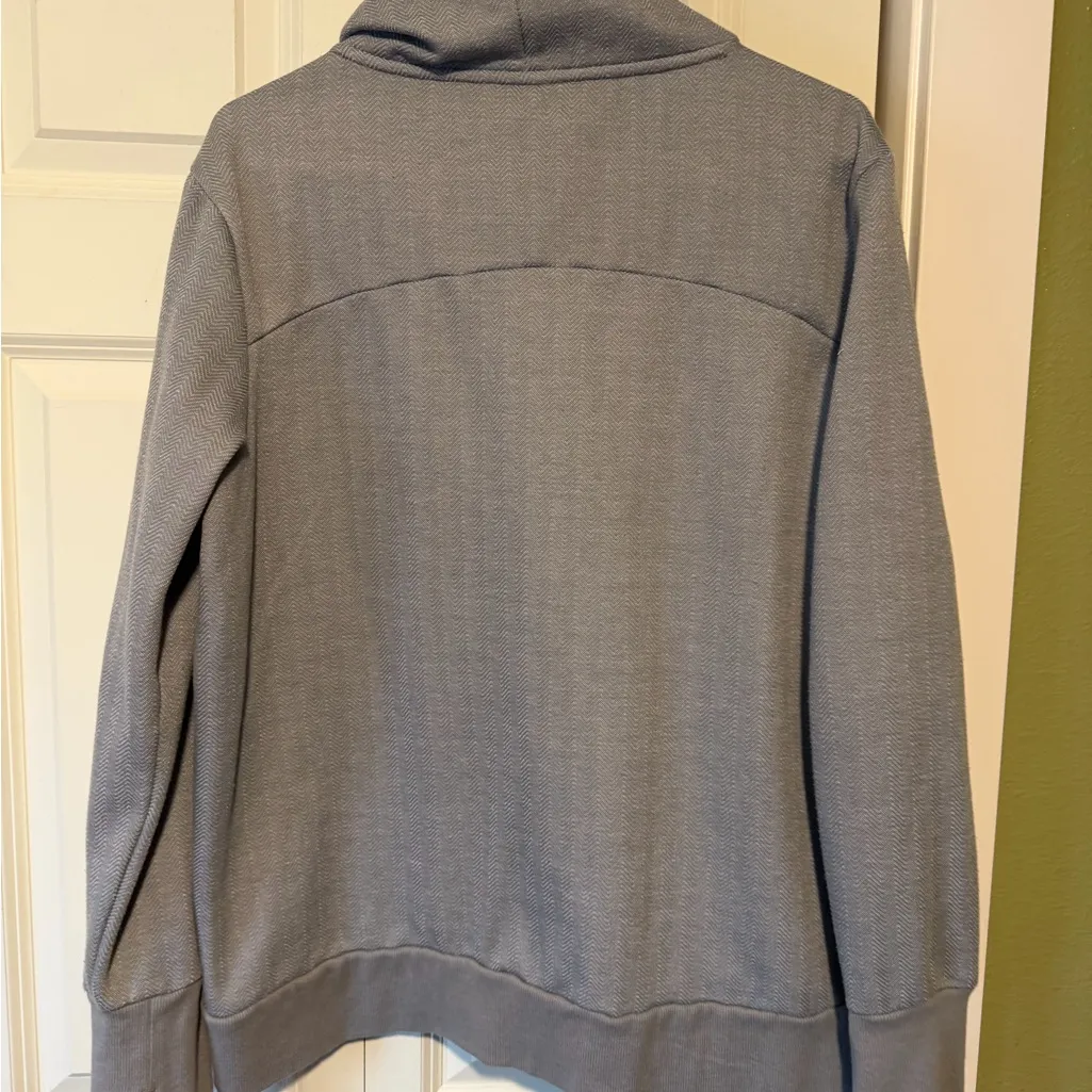Gray Cowl neck Sweatshirt with thumb holes - Image 5