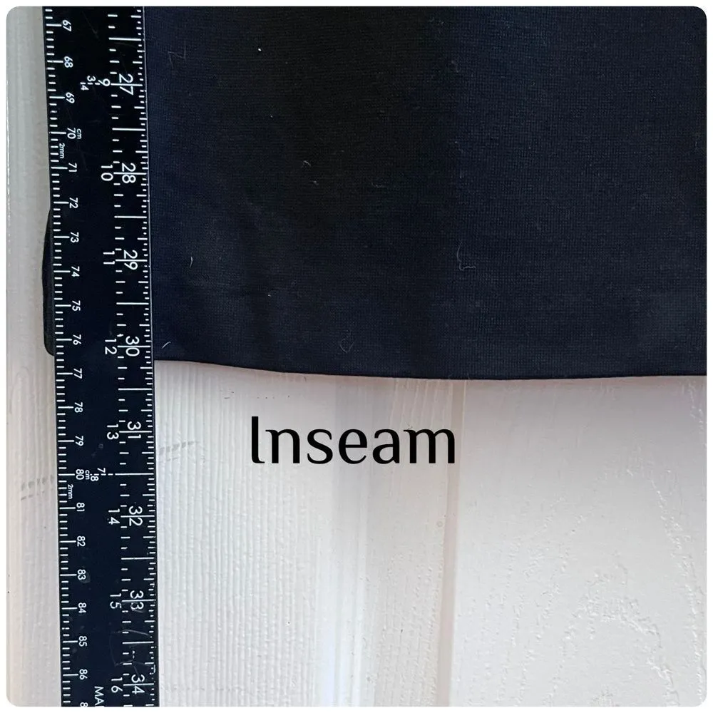 S.Oliver Charlotte Viscose Blend Black Ponte Knit Pants 30 Inch Inseam Size 10 - Image 11