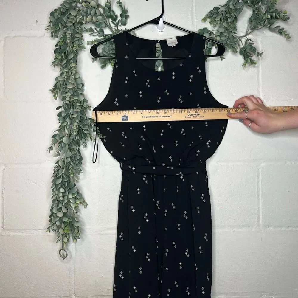 Kaileigh | women black sleeveless jumpsuit with diamond pattern - Image 7