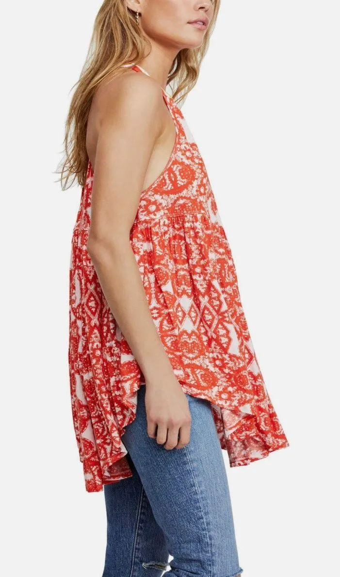 NWT  Mimi Tunic Tank Dress Lavender Combo Orange Mini Halter New - Image 3