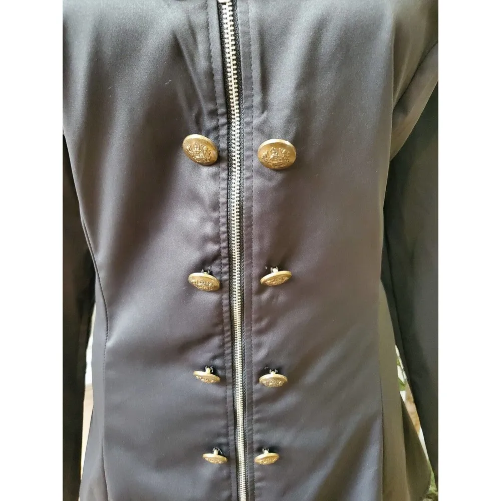 Dominion Women Black Long Sleeve Casual Front Full Zipper Jacket Blazer Size XL - Image 3