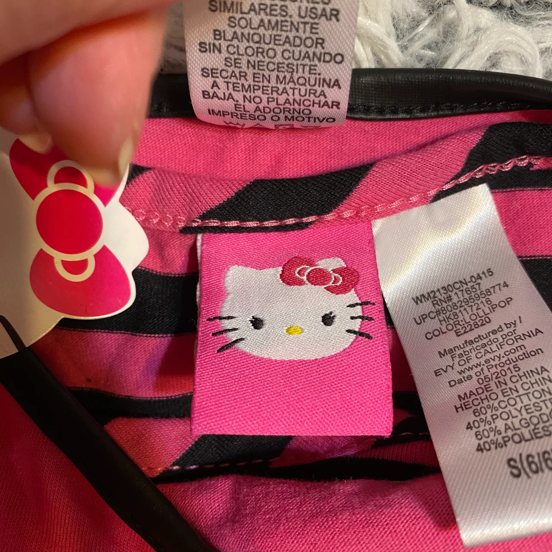 Adorable pink and black  2 layer top. - Image 10