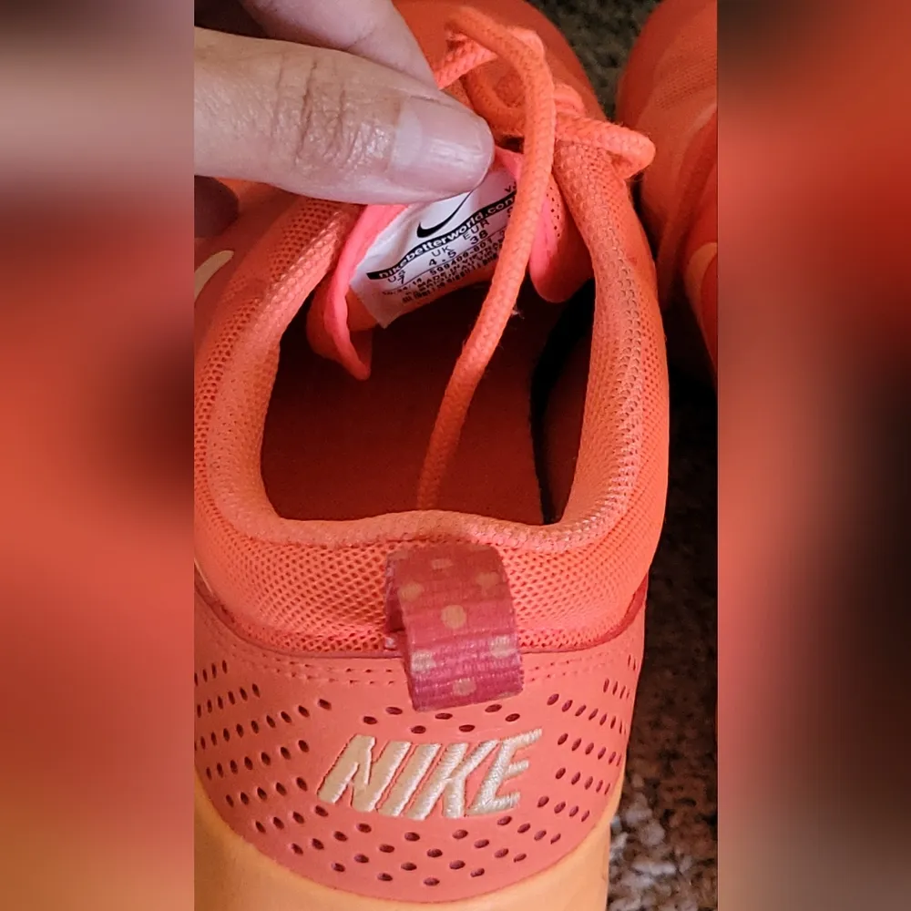 Nike Air Max Thea Orange Mid Casual Running Comfort Shoes Size 7 - Image 8