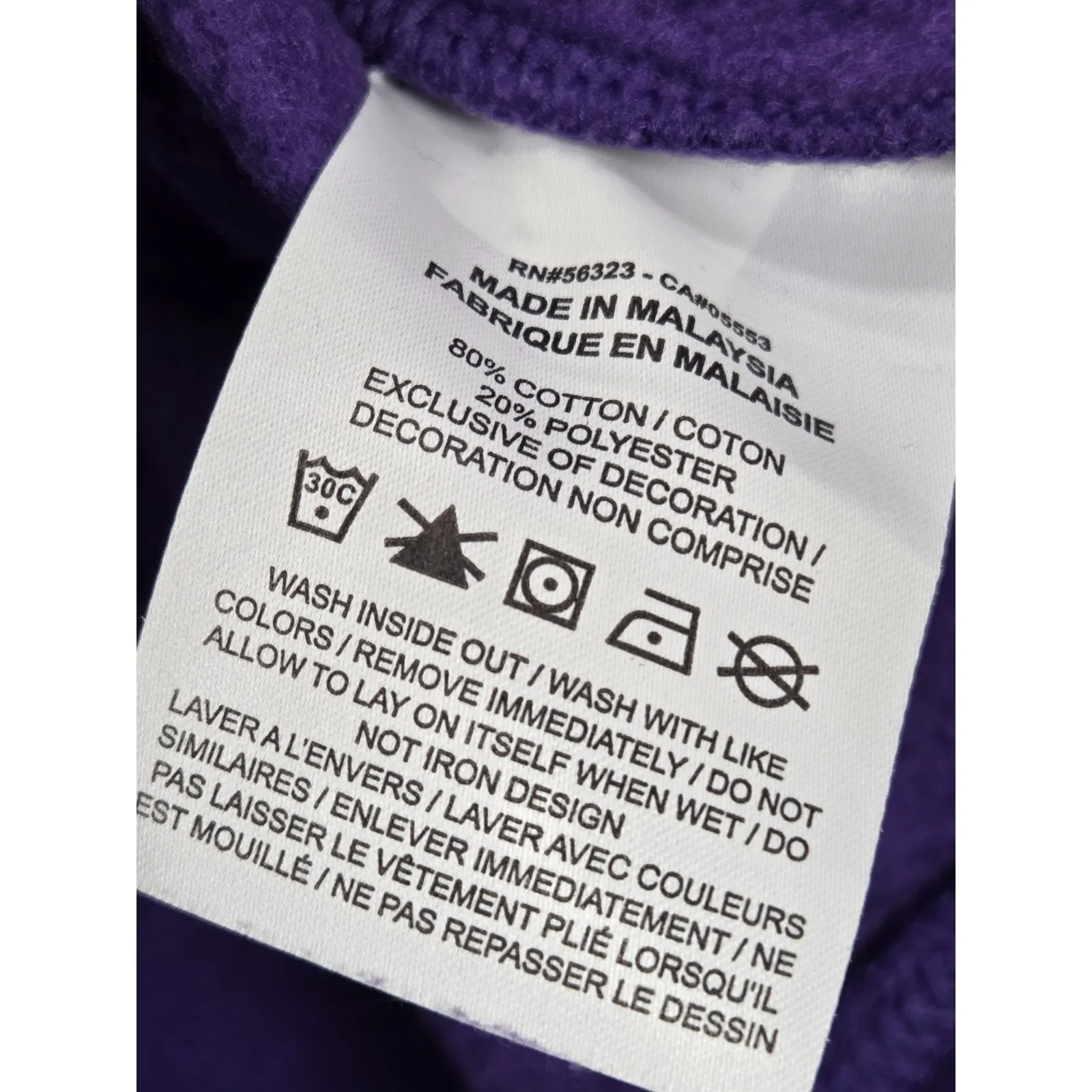 Nike DH3780-419 Women's Purple/Gray Hoodie Crewneck Sweatshirt Medium - Image 3