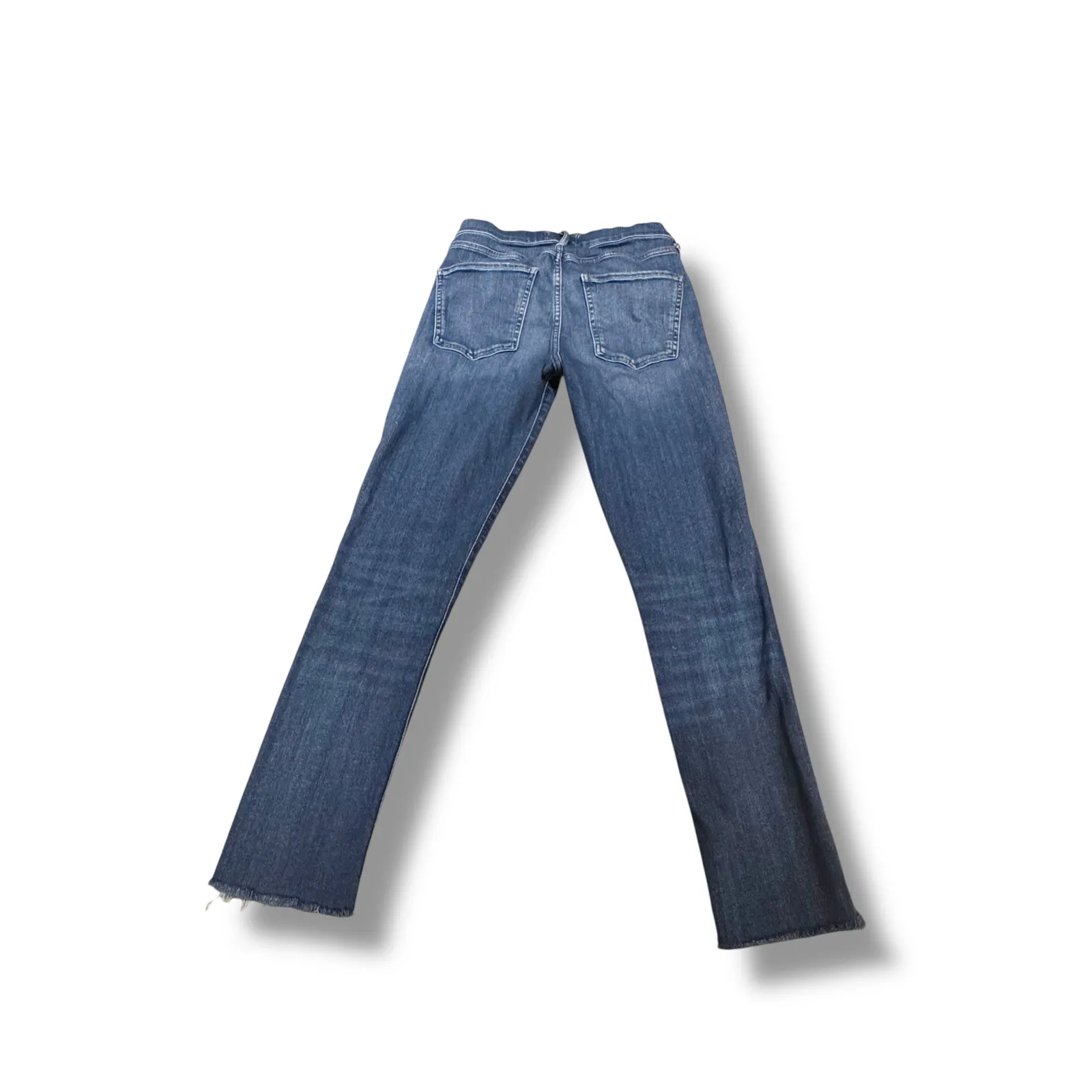 AGOLDE Revolve Sophie Classic Minimalist High Rise Skinny Crop‎ Jeans Dark Wash - Image 2