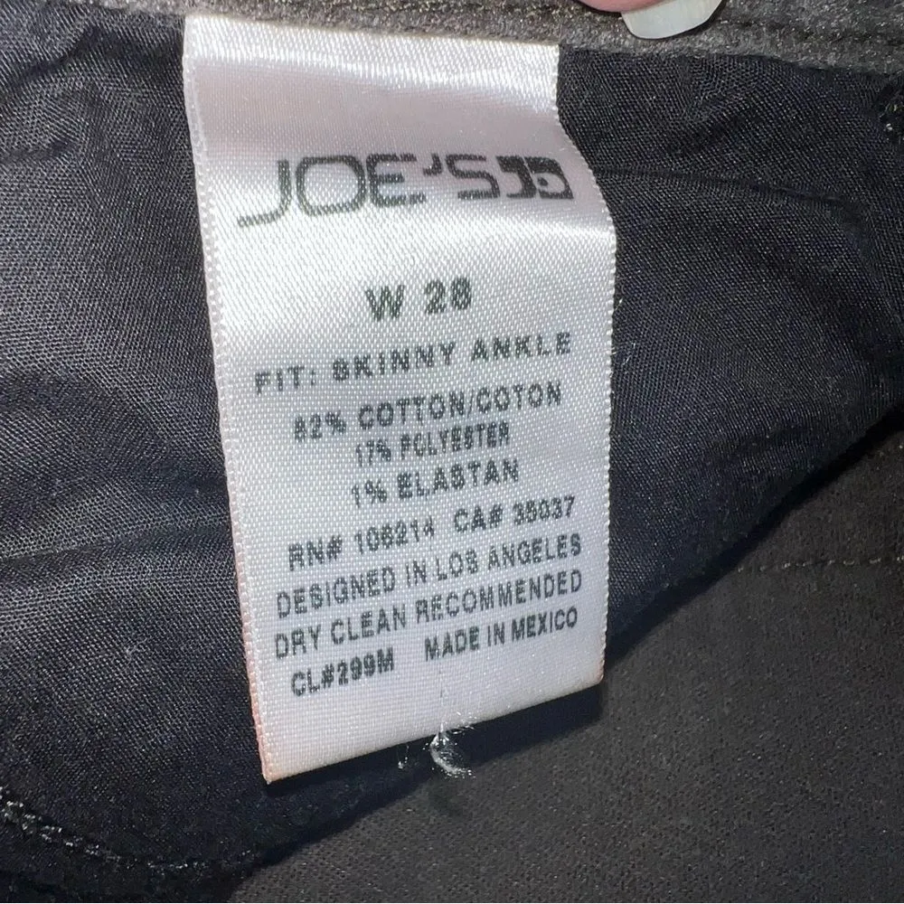 Joe's Jeans Women's Skinny Ankle Dark Green/Heather Olive Size W 28 - Image 13