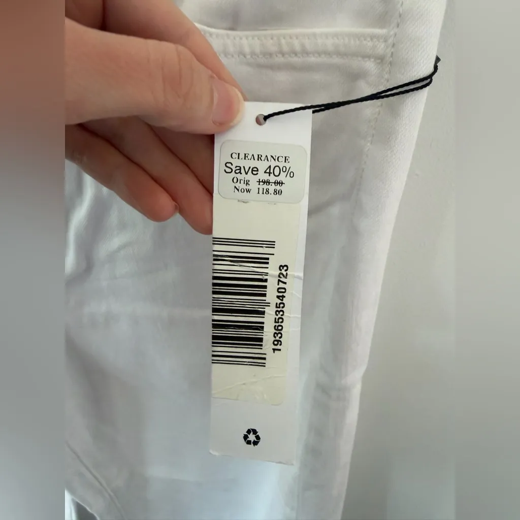 Joe's Jeans Women's Wide Leg White Denim - Image 8