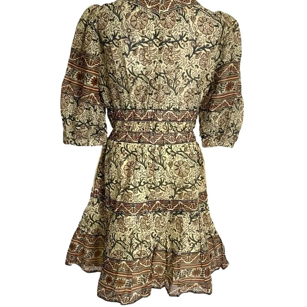 NEW Sea New York Size Medium Marlee Print Puffy Sleeve Dress - Image 8