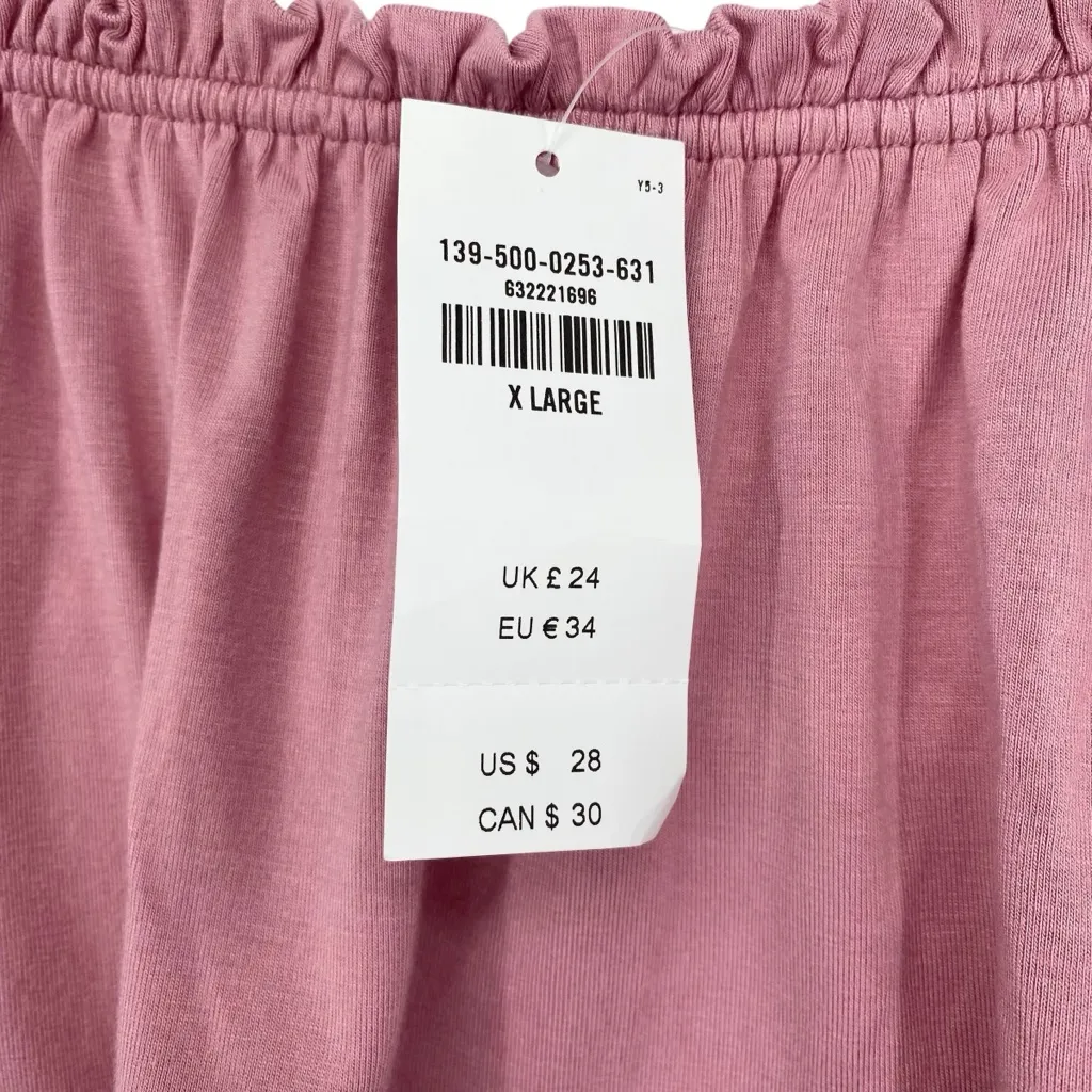 Abercrombie & Fitch Ruffle Stretch Pink Ruffle Tube Top New Y2K - Image 3