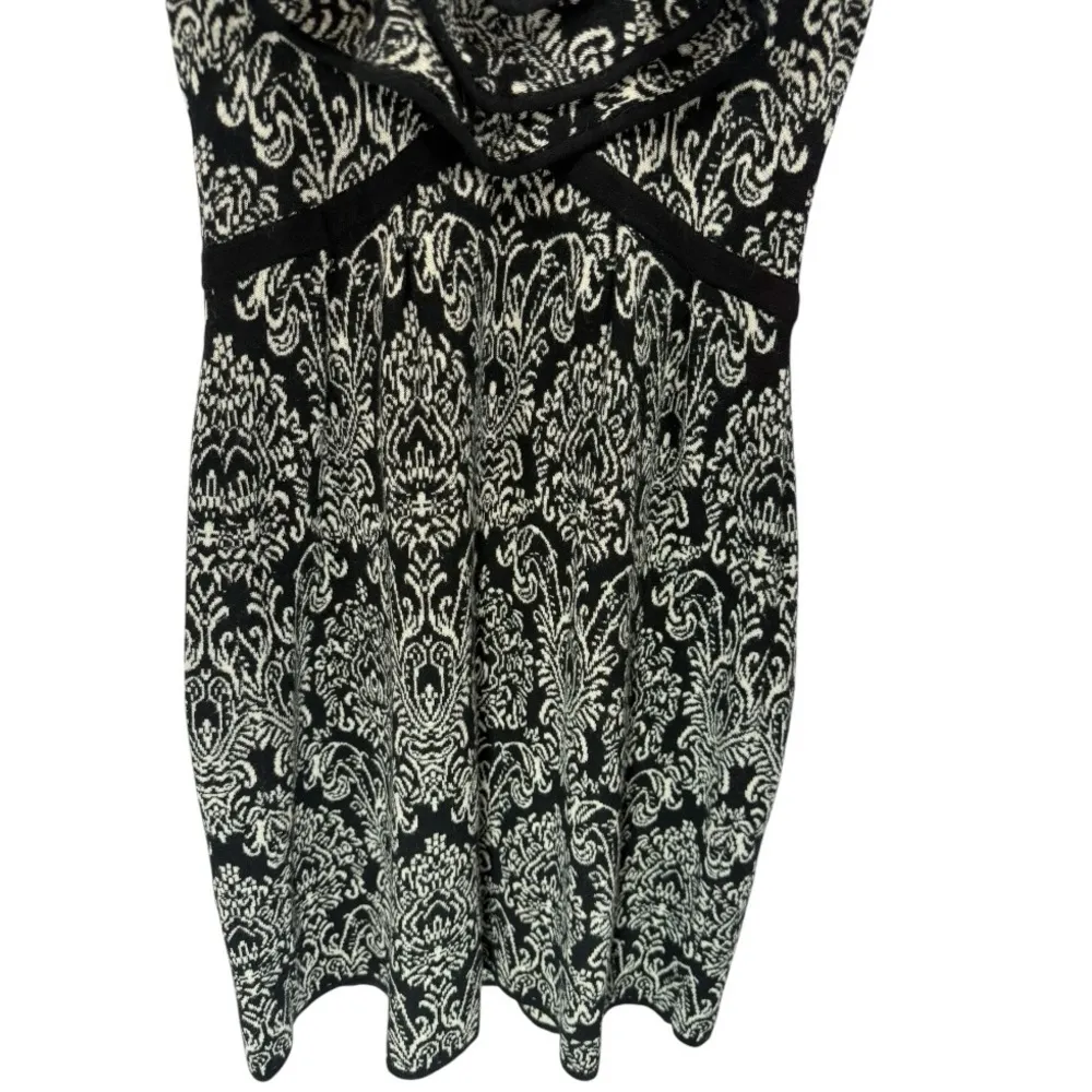 Leifsdottir Ruffle Neck Sleeveless Wool Cashmere‎ Sweater Dress XS Black - Image 9