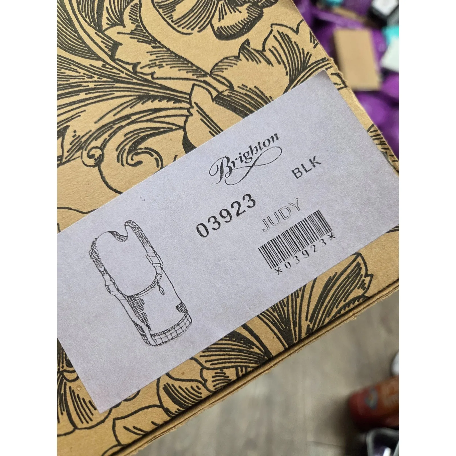 Brighton Judy Bucket Bag Black Used Once Dust Bag Leather Box Included - Image 4