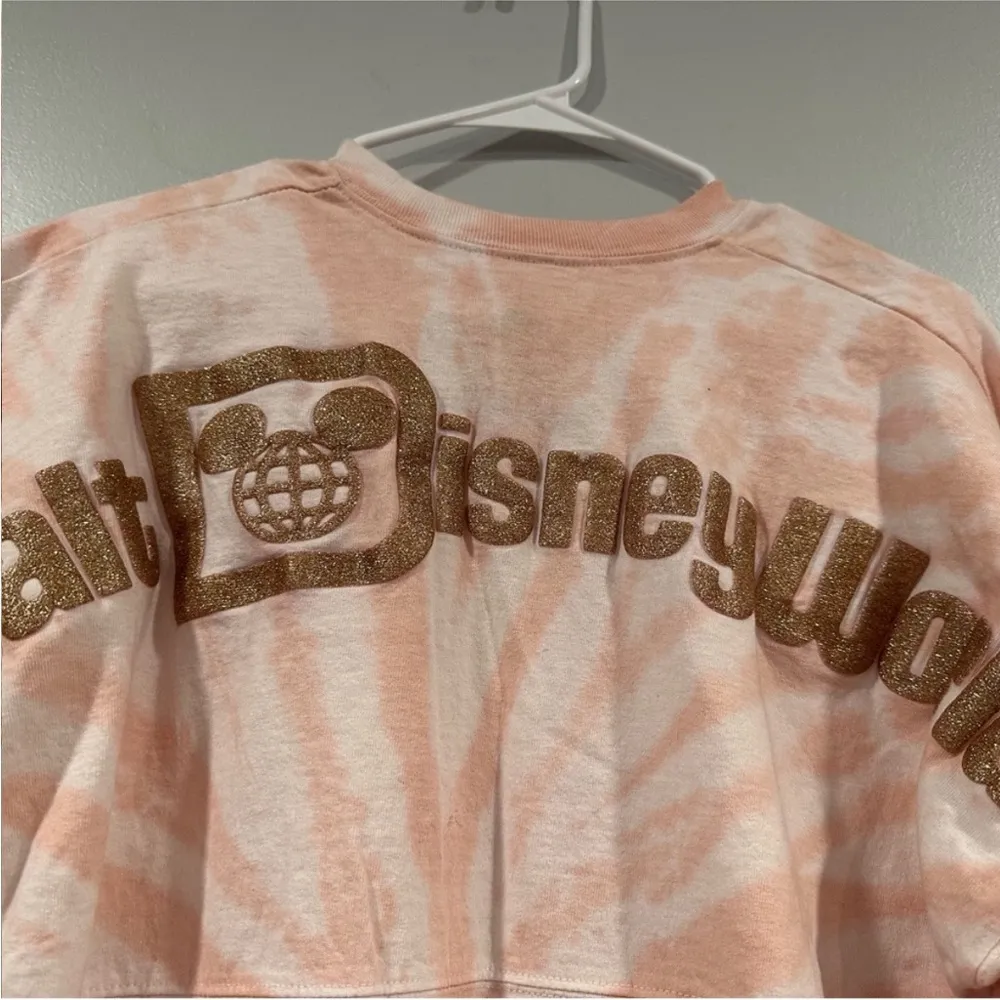 Disney Spirit Jersey Briar Rose Gold Pink Tie Dye Disney World Oversized XS - Image 4