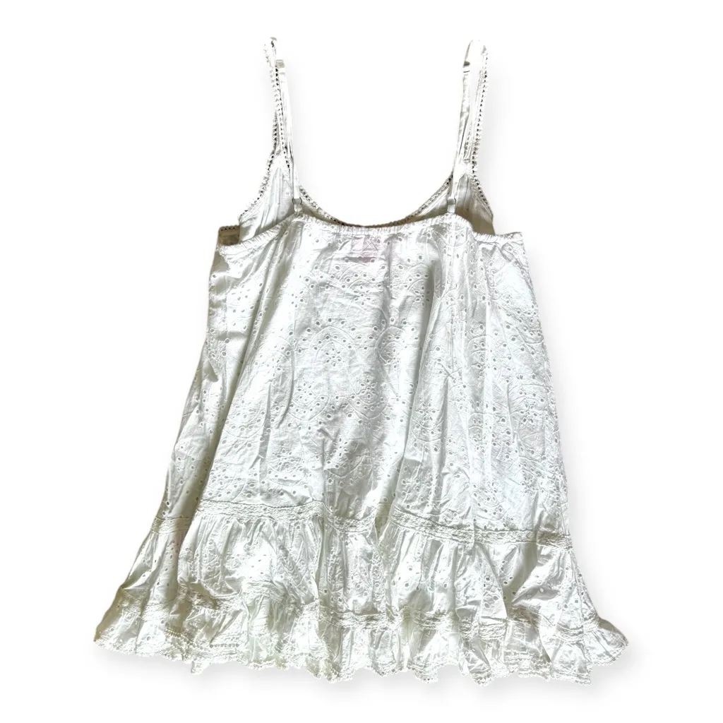 NWOR Sugar Thrillz Baby Doll White Eyelet Lace Dress Size XL - Image 4